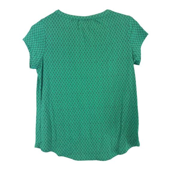Liz Claiborne Petite Green and Blue Shirt with Buttons Women's Petite Small S - Picture 3 of 6